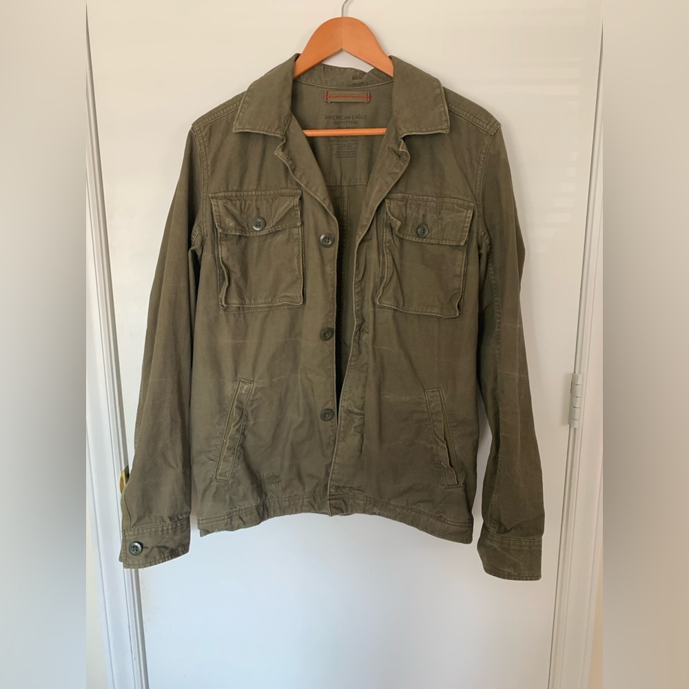 Urban outfitters green army jacket size Small